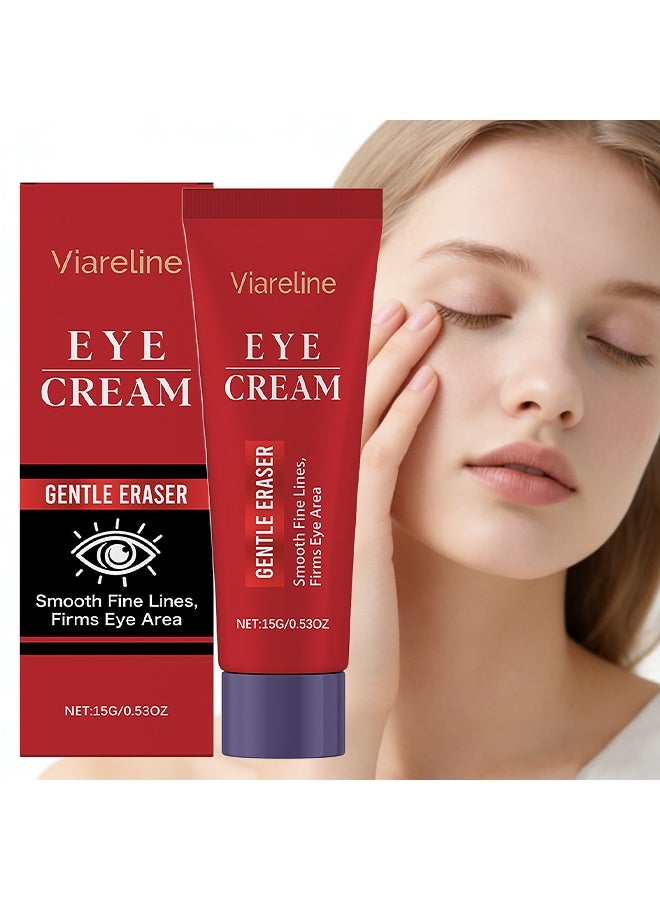 Viareline Moisturizing Eye Cream: Gently cares for and nourishes the skin around the eyes. The texture is soft and smooth, with a light and refreshing feel (15g)